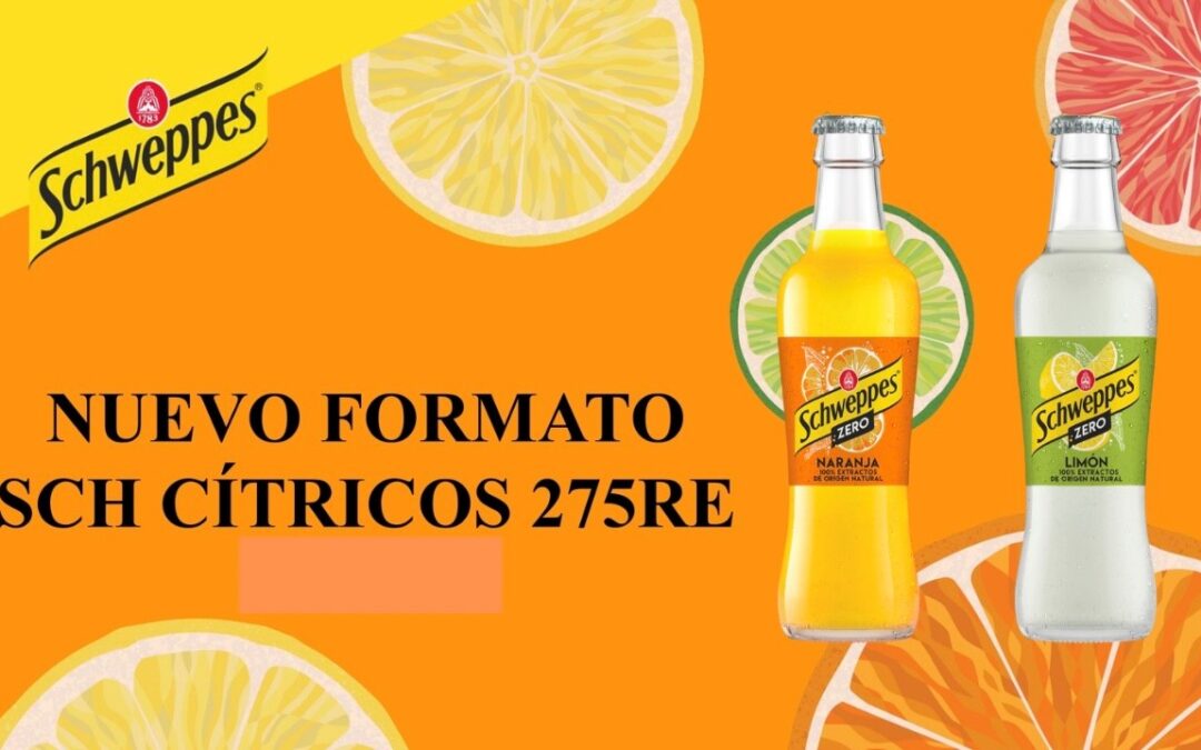 Nuevo formato Schweppes 275 ml retornable: el formato perfecto para tus comidas